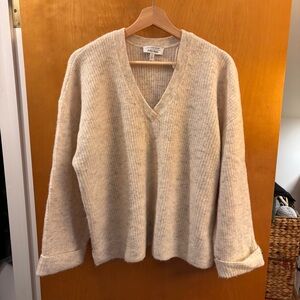 & other stories wool blend V-neck sweater